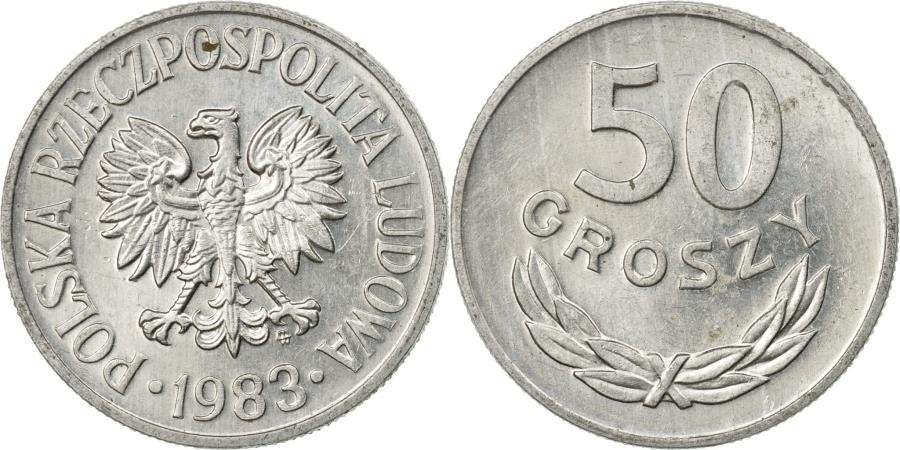 50 gr groszy 1983 mennicza z rolki