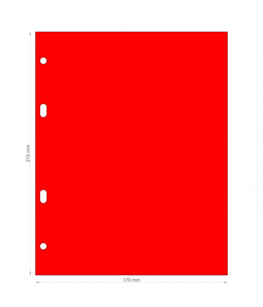PRZEKŁADKA DO  KLASERA A5 MEDIUM 10 SZTUK CZERWONA