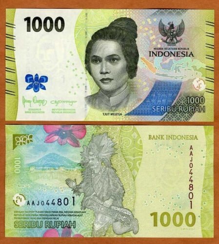 Banknot 1000 Rupii 2022 Indonezja UNC