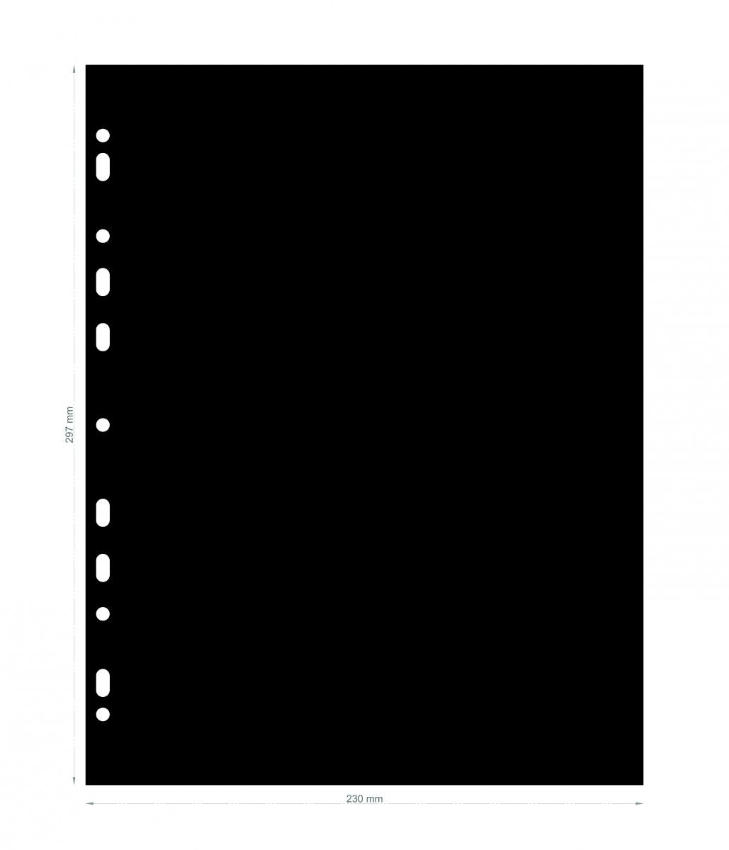 PRZEKŁADKA DO  KLASERA A4 10 SZTUK CZARNA