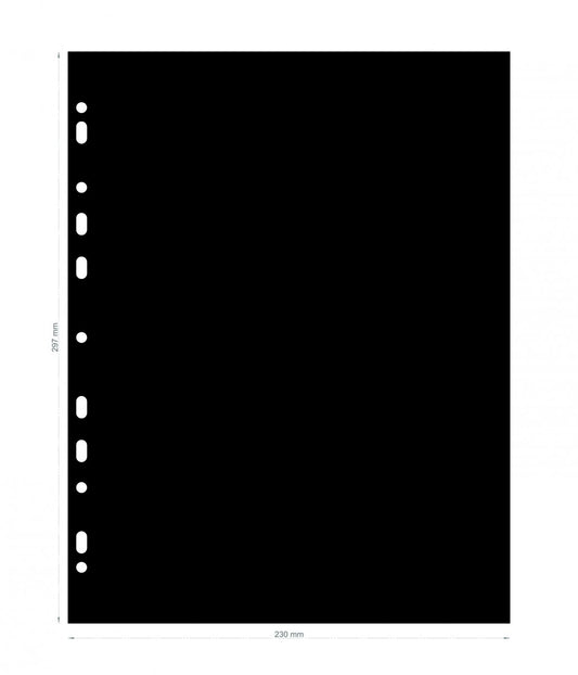 PRZEKŁADKA DO  KLASERA A4 10 SZTUK CZARNA